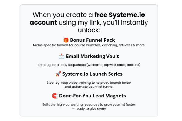 Systeme.io Funnel Templates & Email Sequences