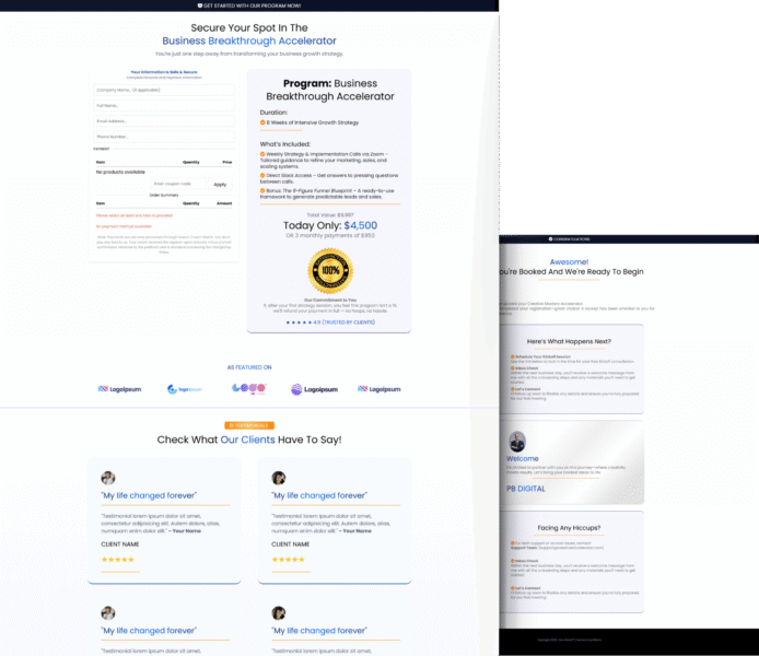 HighLevel Funnel & Automation Setup