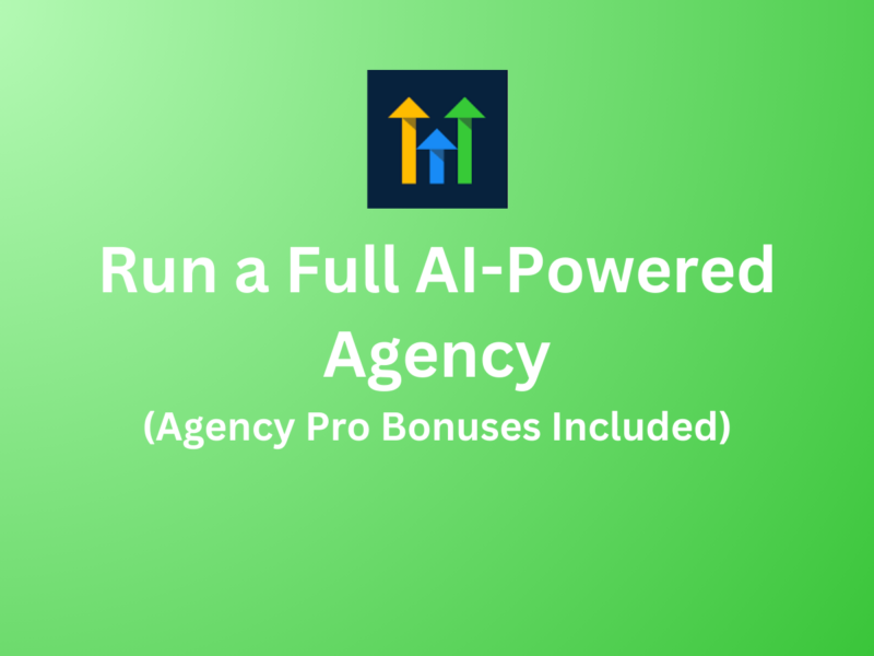 Run a Full AI-Powered GoHighLevel Agency (Agency Pro Bonuses Included)