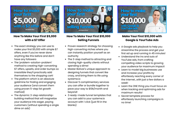 Online Business Training System & Marketing Frameworks