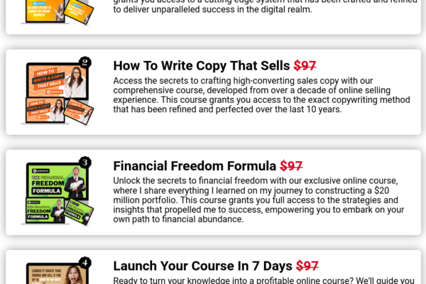Online Business Course Library & Funnel System