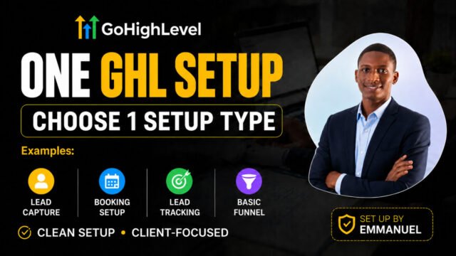 One GHL Setup to Capture Leads, Book Calls, or Track Prospects